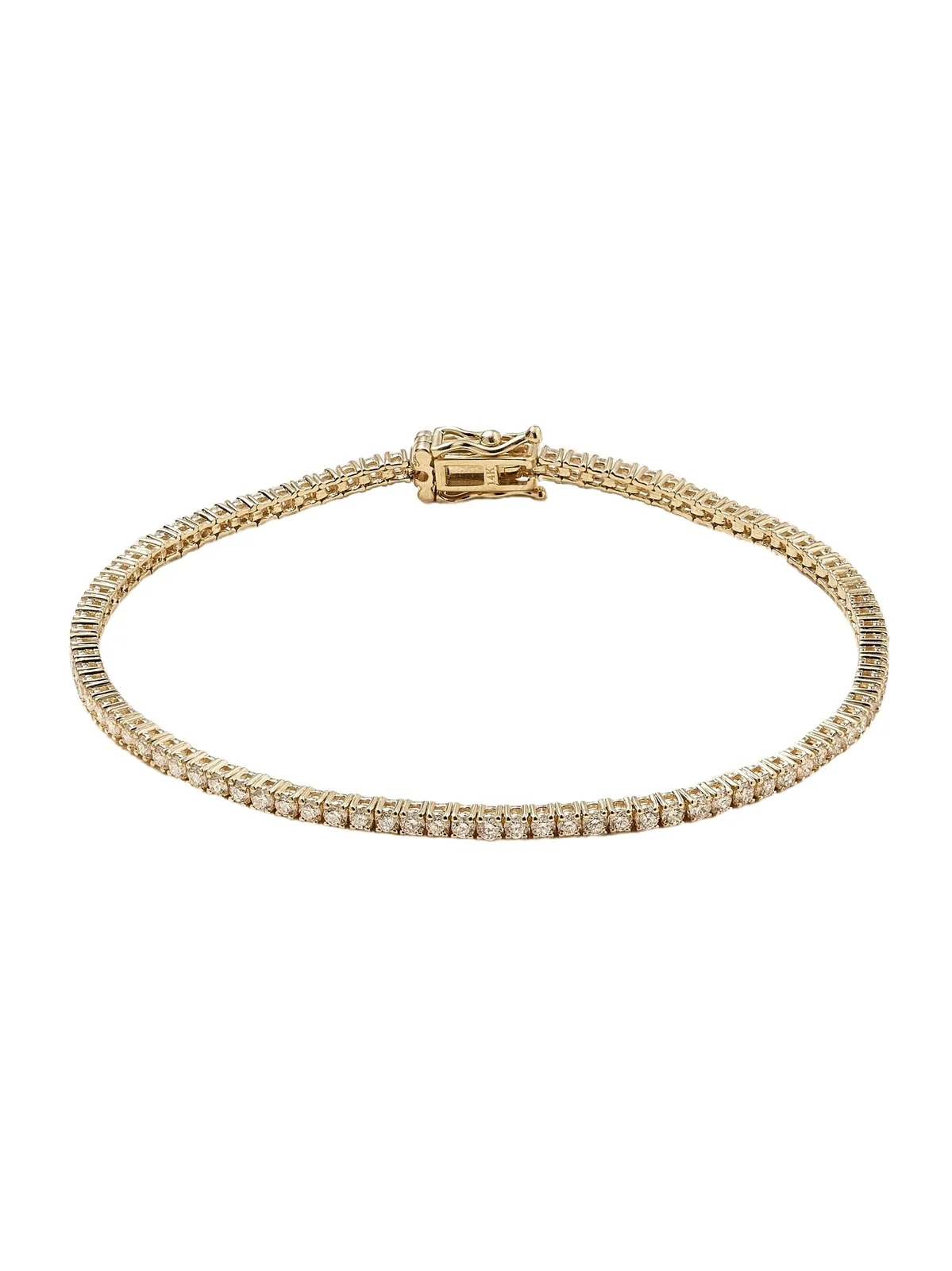 14-karat Gold Diamond Tennis Bracelet
