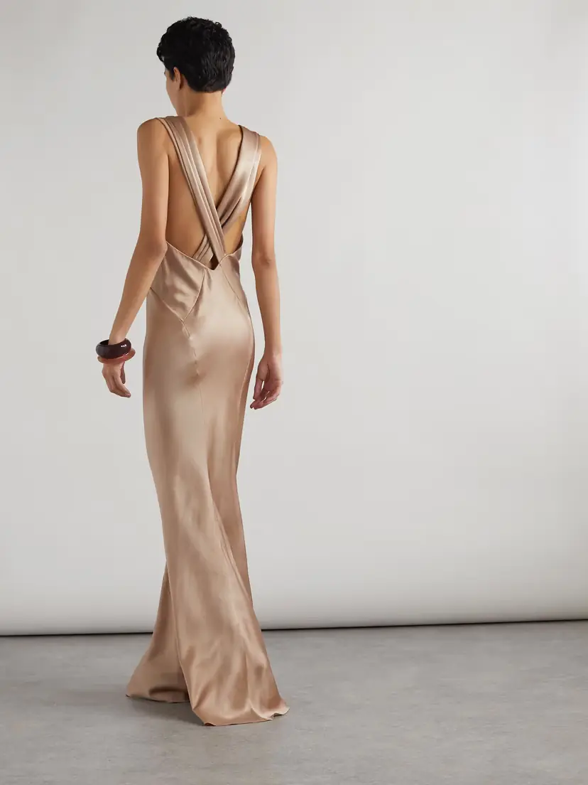 Saint Laurent Silk-satin Gown | Thumbnail 3