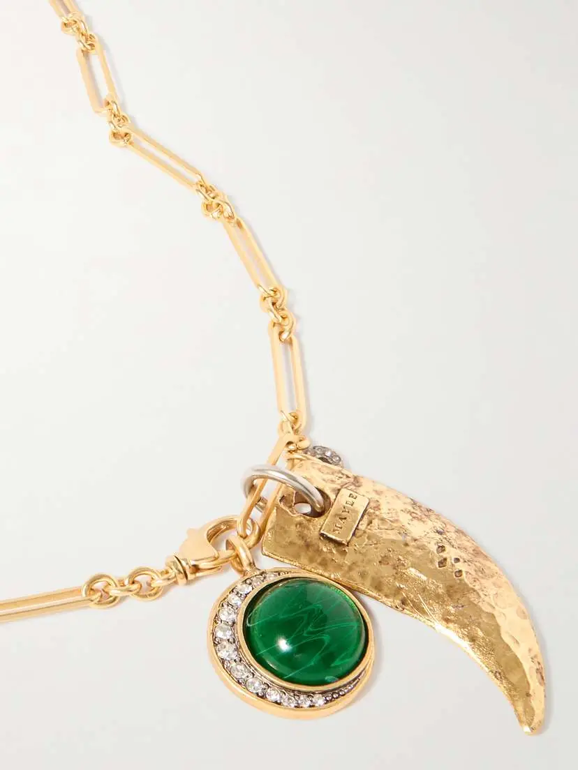 MAISON MAYLE Long Links Plus One Gold-plated Crystal Necklace | Thumbnail 4 MAISON MAYLE Long Links Plus One Gold-plated Crystal Necklace | Thumbnail 4