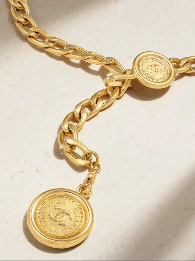 Vintage Chanel plated Chain Belt | Thumbnail 3