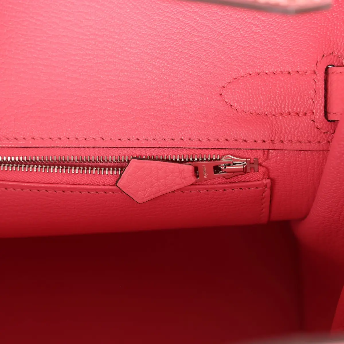 HERMÈS Custom Hermes Birkin 30 Ombre Swarovski Crystal Rose Azalee Clemence Palladium Hardware | Thumbnail 9 HERMÈS Custom Hermes Birkin 30 Ombre Swarovski Crystal Rose Azalee Clemence Palladium Hardware | Thumbnail 9