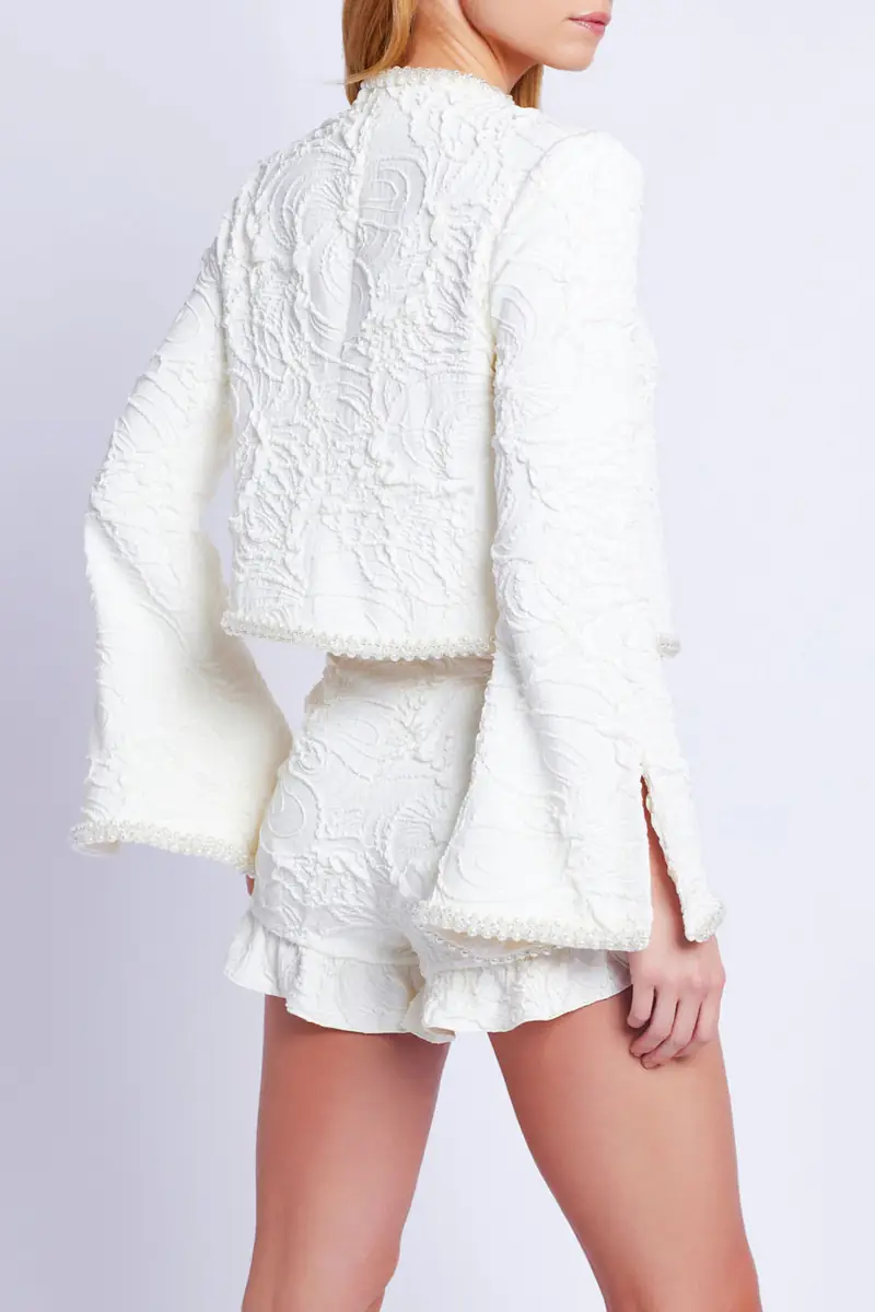 PatBo Pearl-Beaded Jacquard Jacket | Thumbnail 3 PatBo Pearl-Beaded Jacquard Jacket | Thumbnail 3