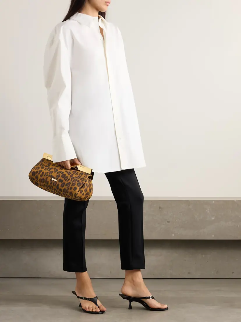 Wardrobe.NYC Cropped Stretch-ponte Straight-leg Pants | Thumbnail 2