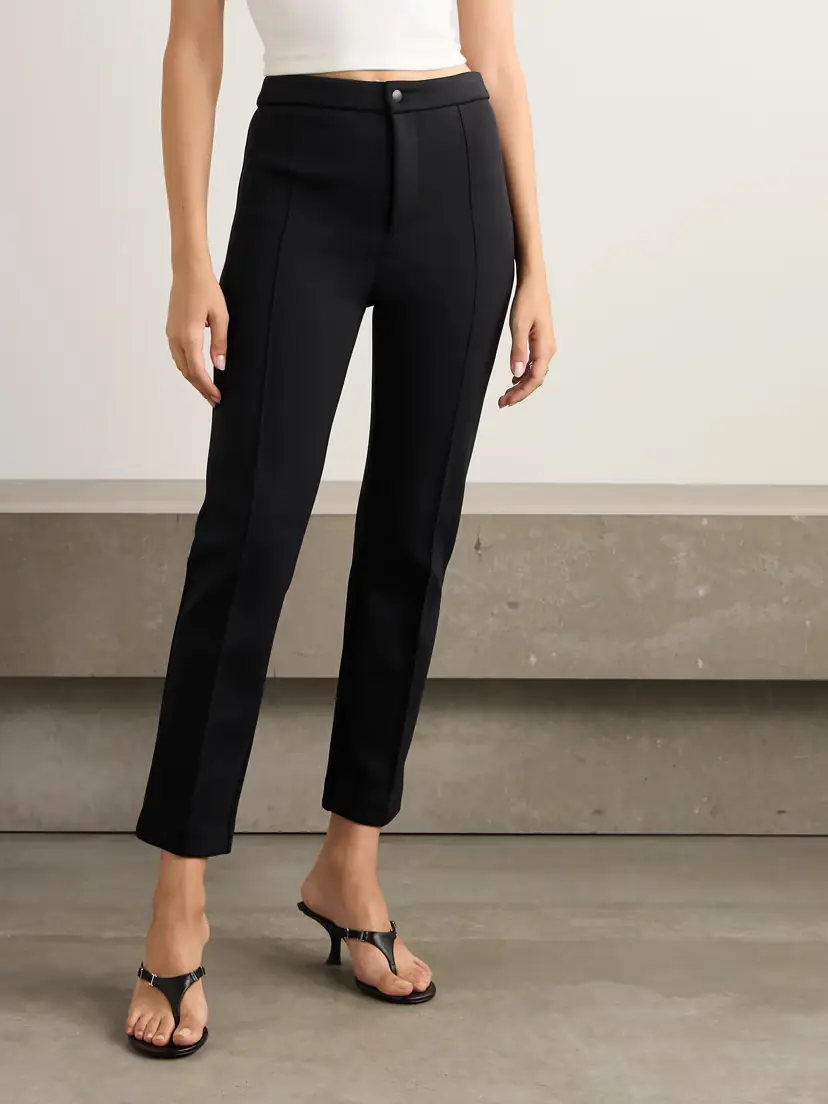 Wardrobe.NYC Cropped Stretch-ponte Straight-leg Pants | Thumbnail 3