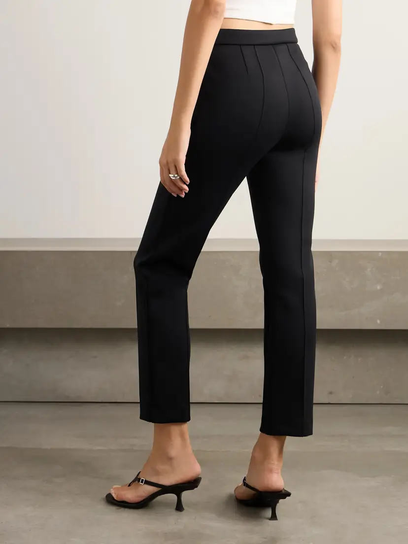 Wardrobe.NYC Cropped Stretch-ponte Straight-leg Pants | Thumbnail 4