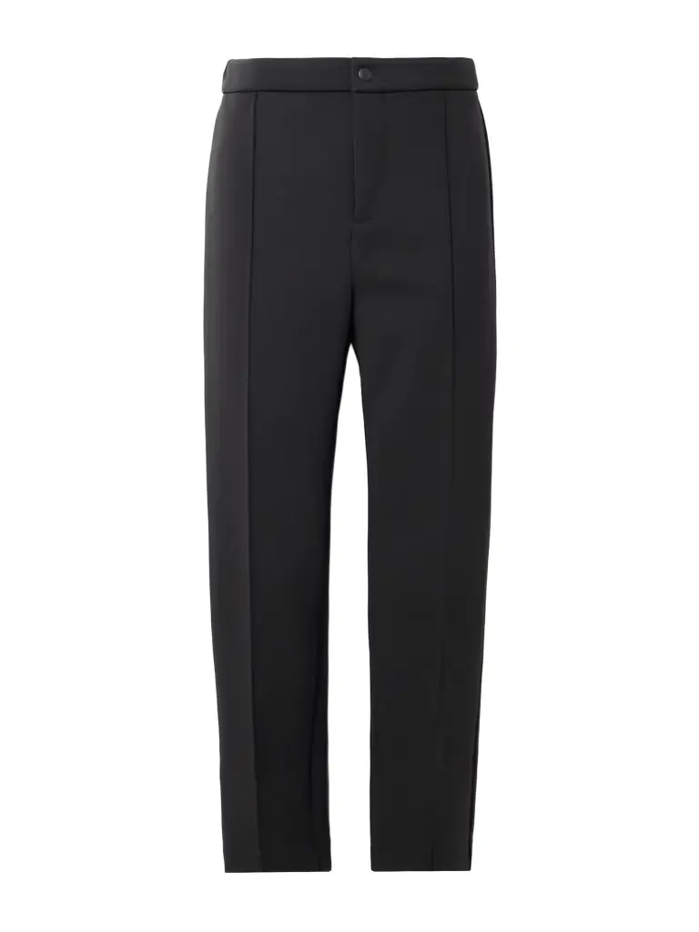 Cropped Stretch-ponte Straight-leg Pants