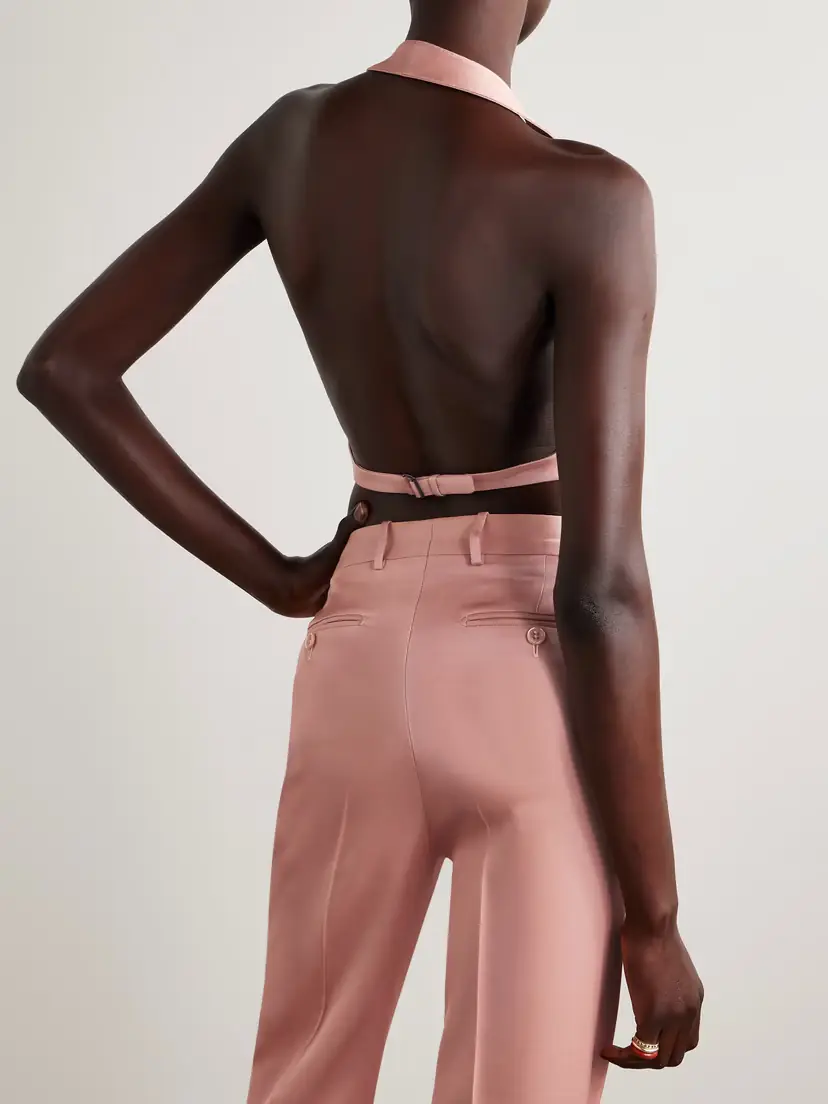 Tom Ford Open-back Silk And Wool-blend Twill Vest | Thumbnail 4