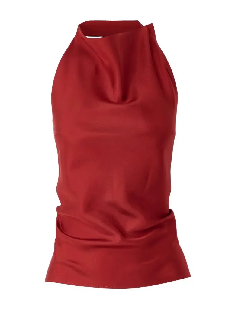 RÓHE Halterneck Open-back Silk-twill Top | Image 1 RÓHE Halterneck Open-back Silk-twill Top | Image 1
