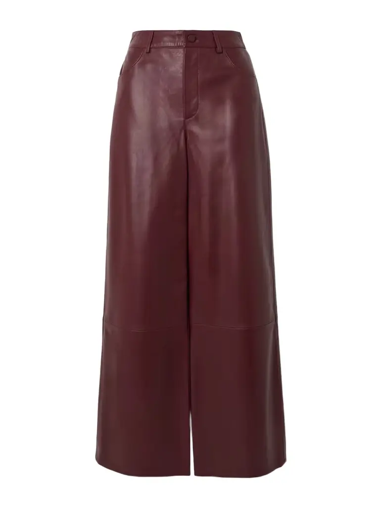 Loulou de Saison Figari Paneled Leather Wide-leg Pants - x large | Image 1 Loulou de Saison Figari Paneled Leather Wide-leg Pants - x large | Image 1