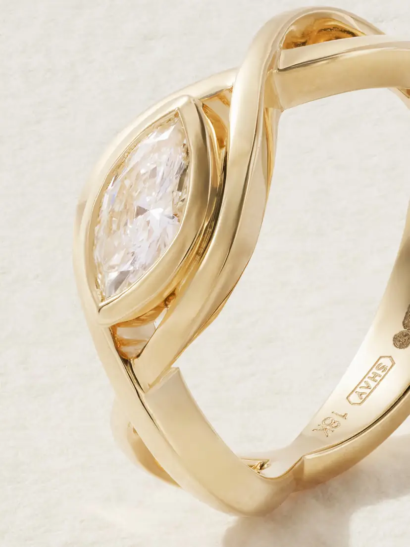 SHAY Vine 18-karat Gold Diamond Ring | Thumbnail 4 SHAY Vine 18-karat Gold Diamond Ring | Thumbnail 4