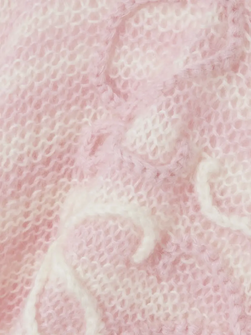 Loewe Anagram Striped Mohair-blend Sweater | Thumbnail 4