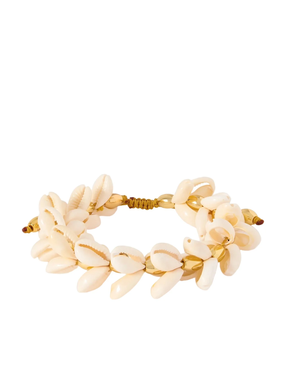 TOHUM Concha Multi Natural Puka Gold-plated Shell Bracelet