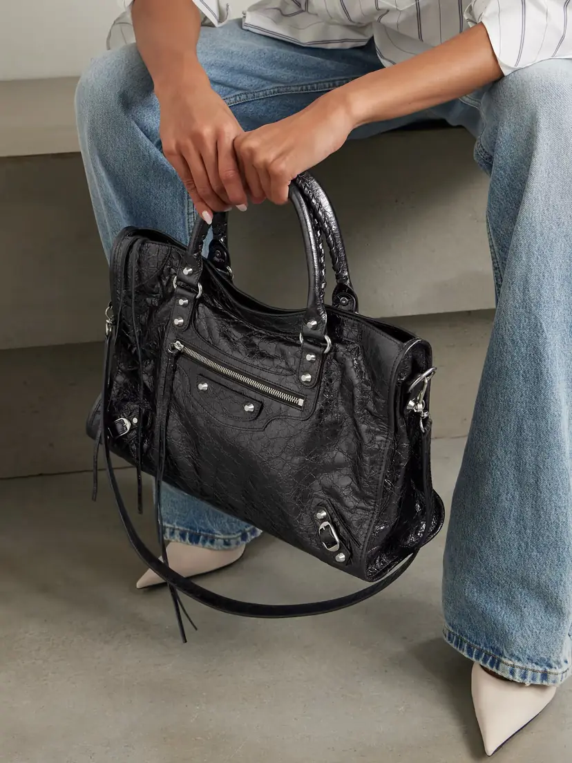 Balenciaga Le City Medium Textured-leather Tote | Thumbnail 2 Balenciaga Le City Medium Textured-leather Tote | Thumbnail 2