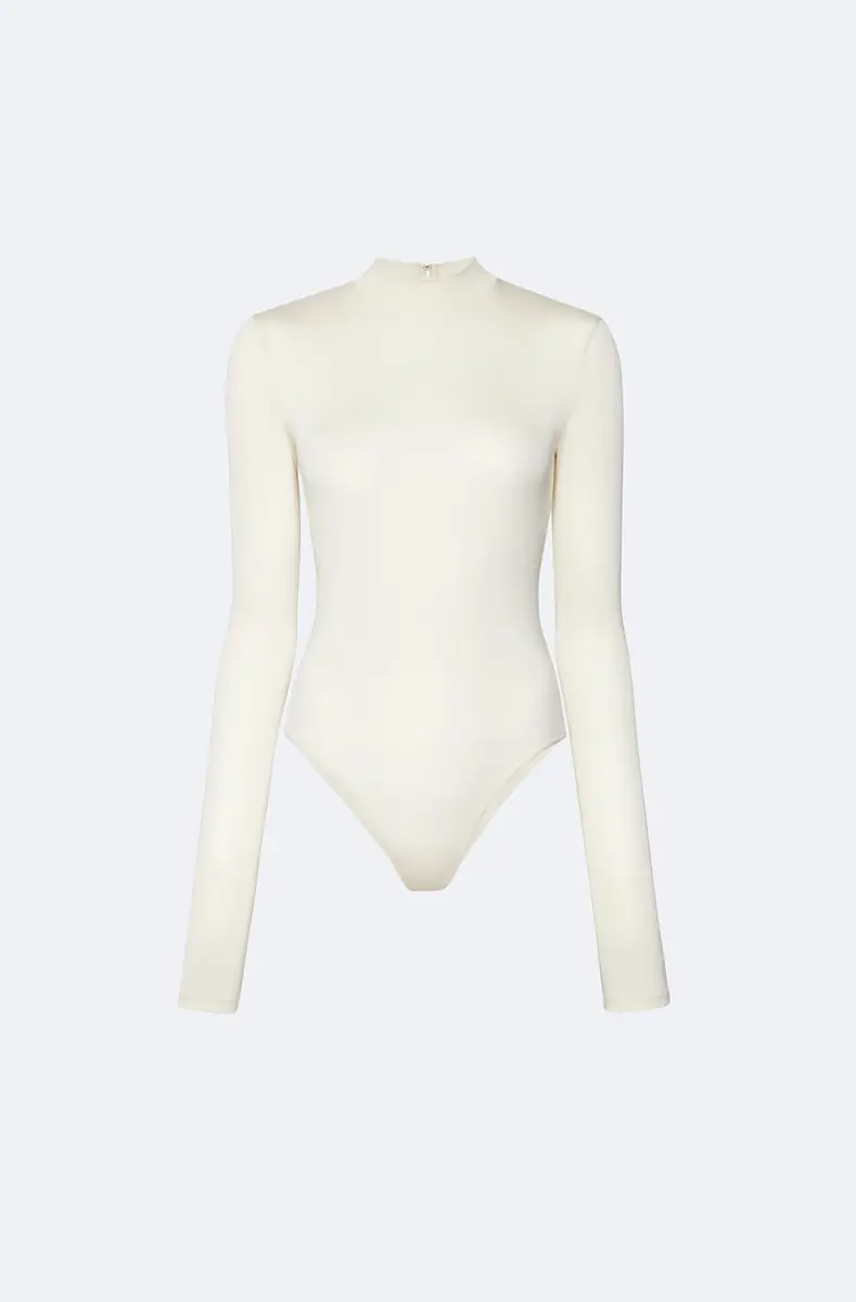 Lapointe Jersey Mock Neck Bodysuit | Thumbnail 3 Lapointe Jersey Mock Neck Bodysuit | Thumbnail 3