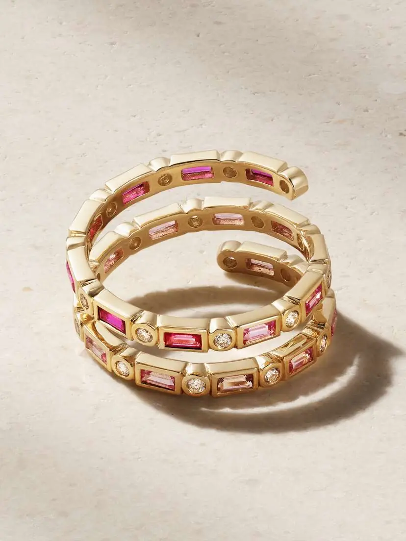 Sydney Evan 14-karat Gold, Sapphire And Diamond Ring | Thumbnail 3