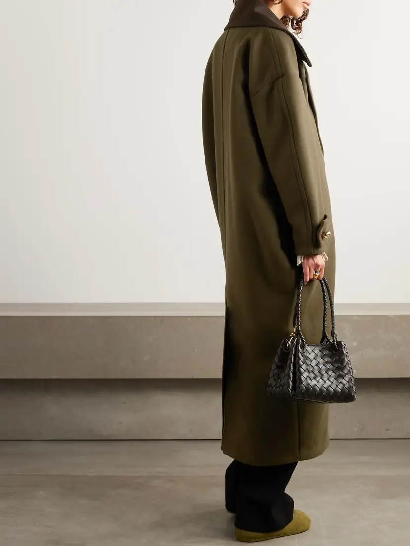 Loewe Pebble Cotton Corduroy-trimmed Wool Coat | Thumbnail 4 Loewe Pebble Cotton Corduroy-trimmed Wool Coat | Thumbnail 4