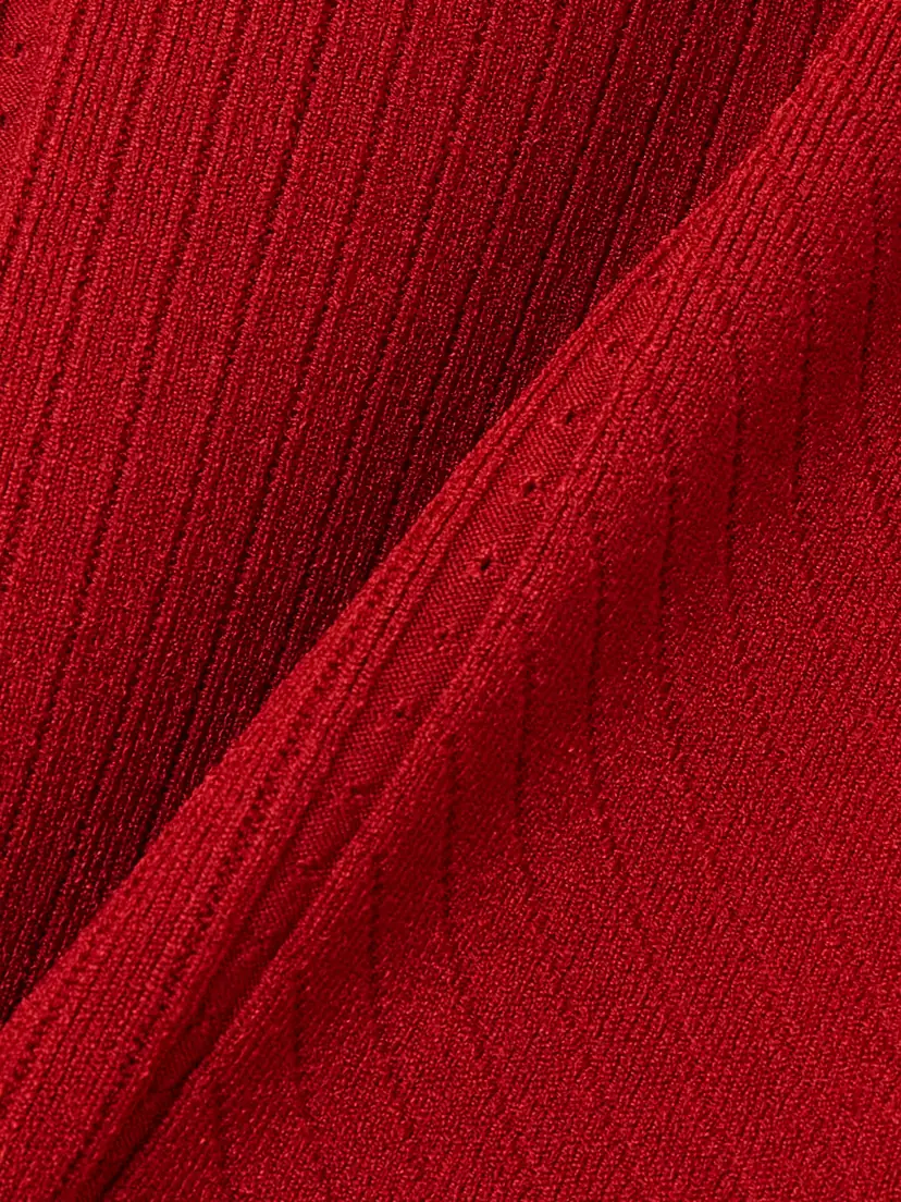 Jacquemus Sierra Open-back Embellished Knitted Mini Dress | Thumbnail 4