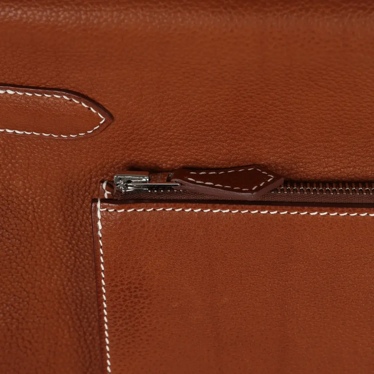 HERMÈS Hermes Kelly 42 Maxi Fauve Barenia Faubourg Palladium Hardware | Thumbnail 7 HERMÈS Hermes Kelly 42 Maxi Fauve Barenia Faubourg Palladium Hardware | Thumbnail 7