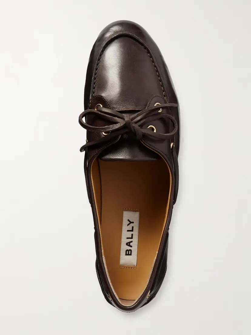BALLY Pathy Leather Boat Shoes | Thumbnail 5 BALLY Pathy Leather Boat Shoes | Thumbnail 5