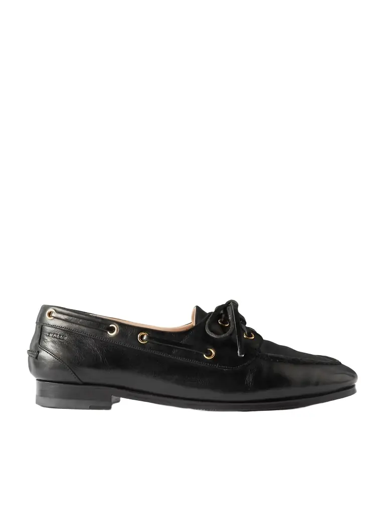 BALLY Pathy Leather Boat Shoes