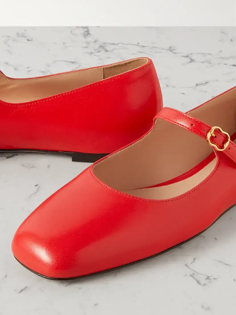 BALLY Banya Leather Mary Jane Ballet Flats | Thumbnail 4 BALLY Banya Leather Mary Jane Ballet Flats | Thumbnail 4