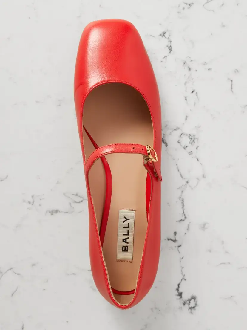 BALLY Banya Leather Mary Jane Ballet Flats | Thumbnail 5 BALLY Banya Leather Mary Jane Ballet Flats | Thumbnail 5