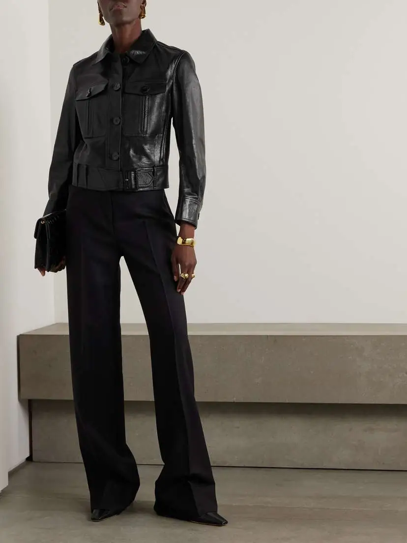 Tom Ford Cropped Leather Jacket | Thumbnail 2