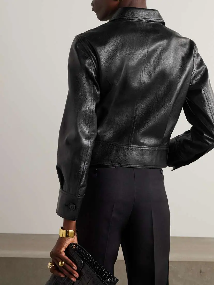 Tom Ford Cropped Leather Jacket | Thumbnail 3
