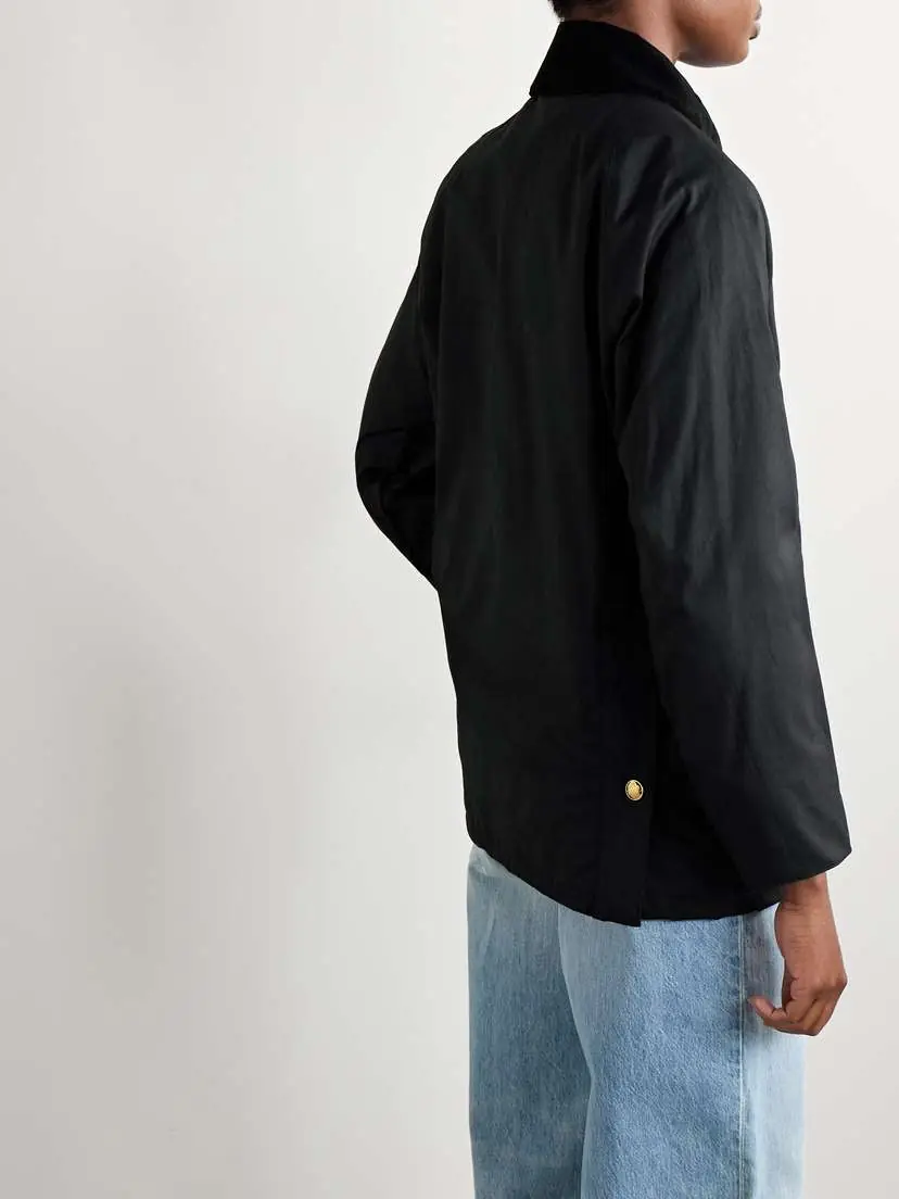 Nili Lotan Kedem Cotton Corduroy-trimmed Waxed-cotton Jacket - x large | Thumbnail 4 Nili Lotan Kedem Cotton Corduroy-trimmed Waxed-cotton Jacket - x large | Thumbnail 4
