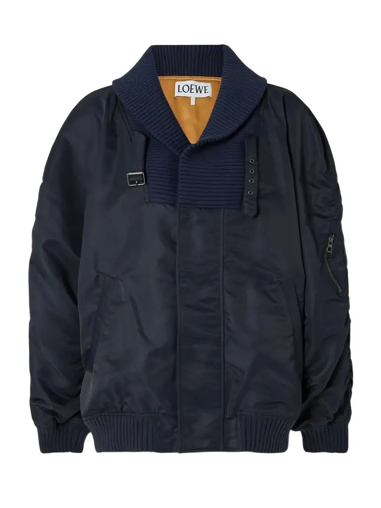 Oversized Shell Bomber Jacket