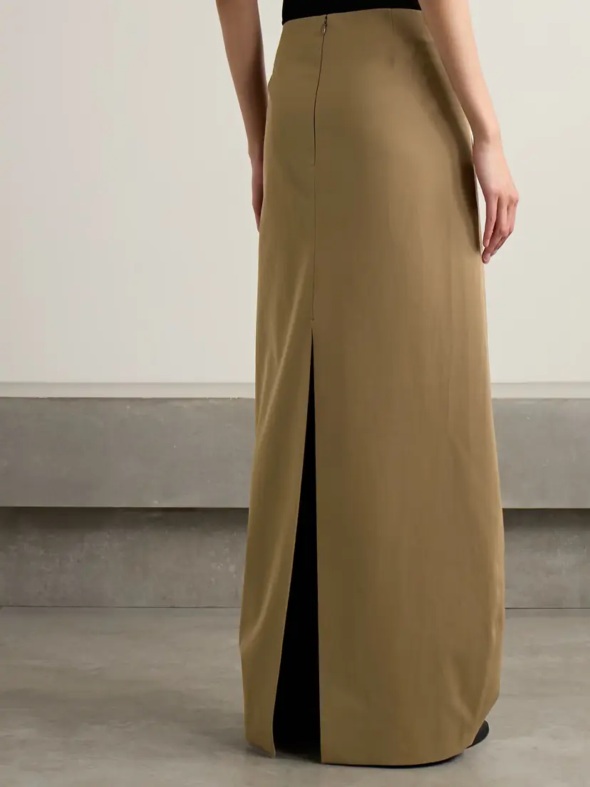 Khaite Lauson Twill Maxi Skirt | Thumbnail 3 Khaite Lauson Twill Maxi Skirt | Thumbnail 3
