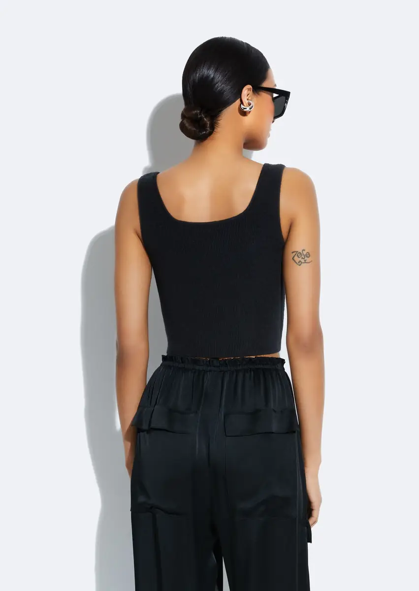 Lapointe Merino Cropped Tank | Thumbnail 2