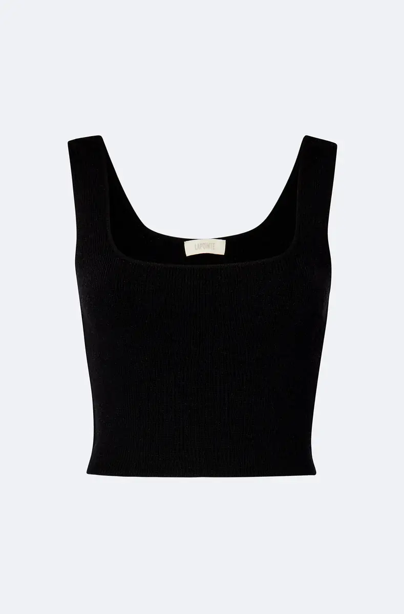 Lapointe Merino Cropped Tank | Thumbnail 3