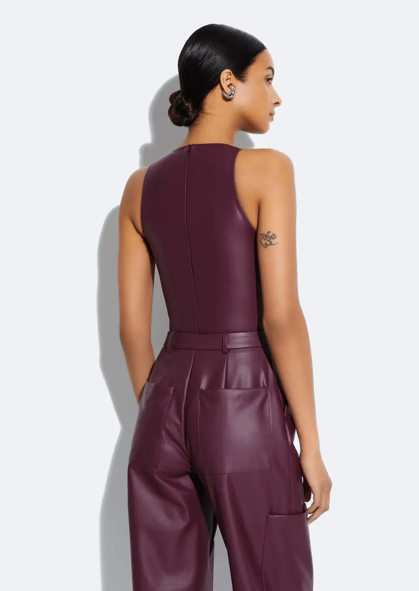 LAPOINTE Stretch Faux Leather Bodysuit | Thumbnail 2 LAPOINTE Stretch Faux Leather Bodysuit | Thumbnail 2