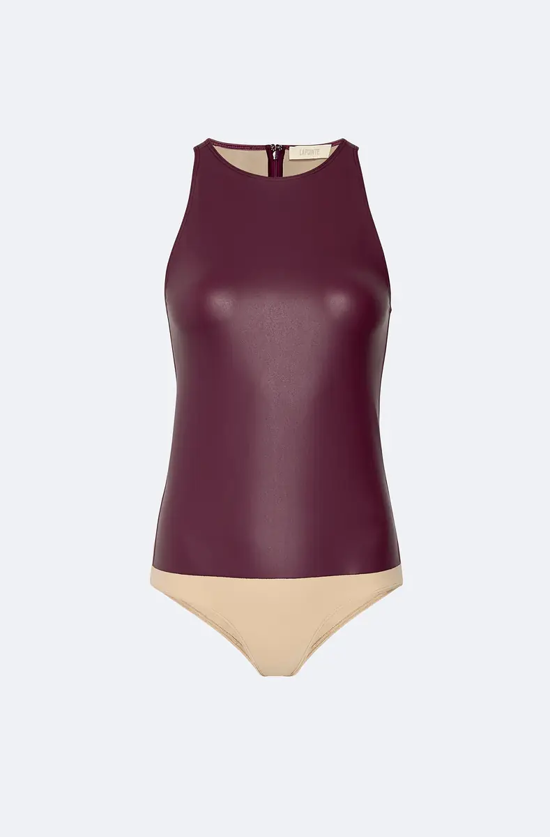 LAPOINTE Stretch Faux Leather Bodysuit | Thumbnail 3 LAPOINTE Stretch Faux Leather Bodysuit | Thumbnail 3