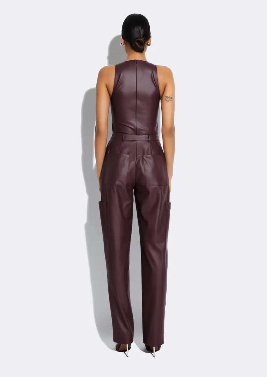 LAPOINTE Stretch Faux Leather Tapered Trouser | Thumbnail 2 LAPOINTE Stretch Faux Leather Tapered Trouser | Thumbnail 2