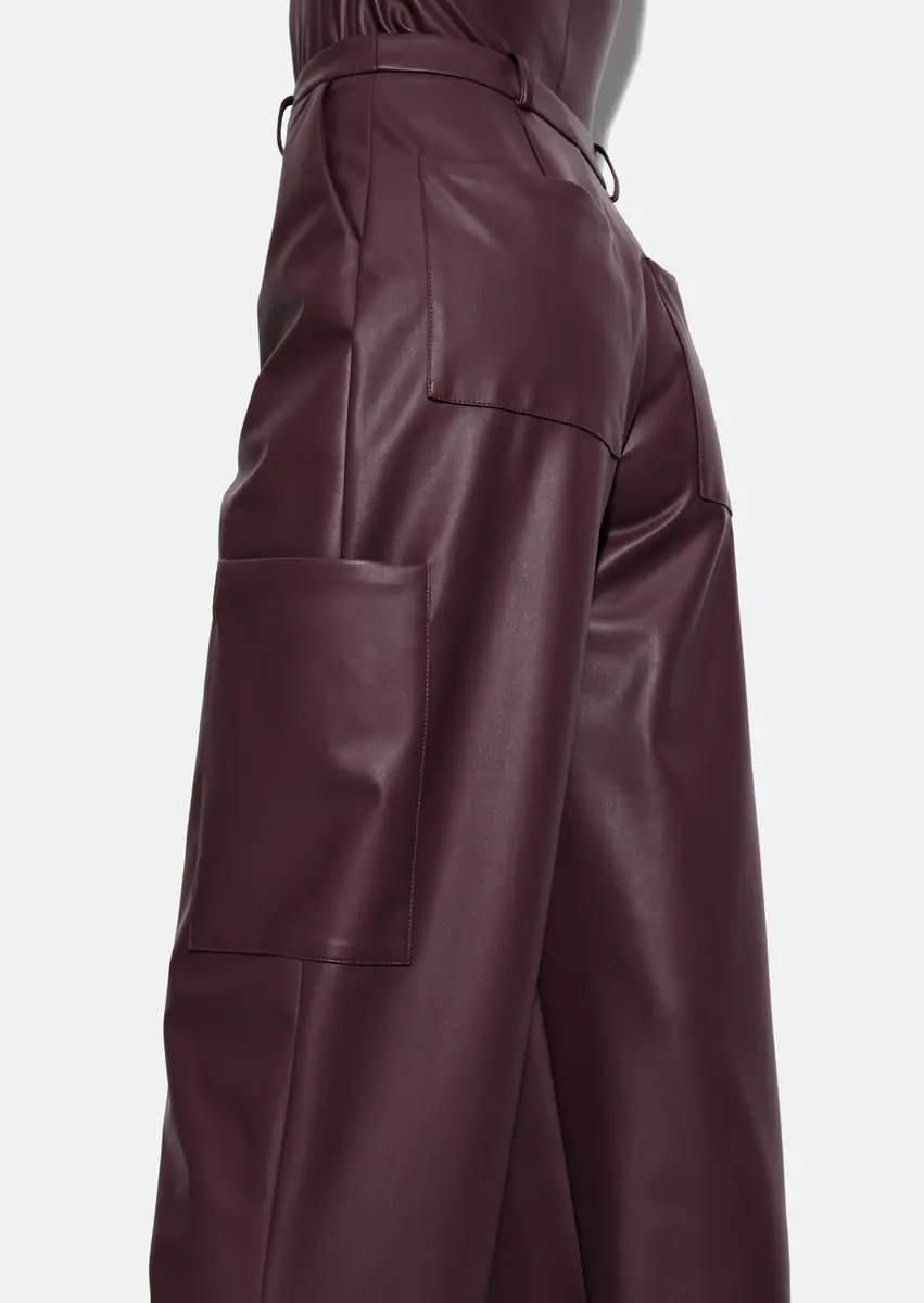 LAPOINTE Stretch Faux Leather Tapered Trouser | Thumbnail 3 LAPOINTE Stretch Faux Leather Tapered Trouser | Thumbnail 3