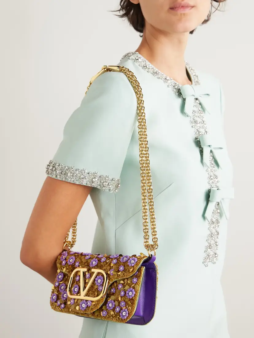 Valentino Garavani Locò Small Embellished Leather Bag | Thumbnail 6 Valentino Garavani Locò Small Embellished Leather Bag | Thumbnail 6