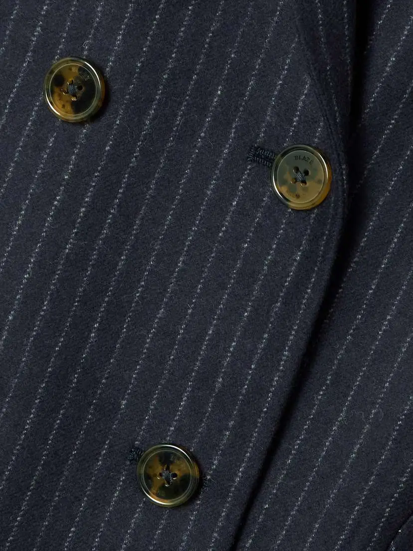 Blazé Milano Nightbreak Double-breasted Pinstriped Wool And Cashmere-blend Blazer | Thumbnail 5 Blazé Milano Nightbreak Double-breasted Pinstriped Wool And Cashmere-blend Blazer | Thumbnail 5