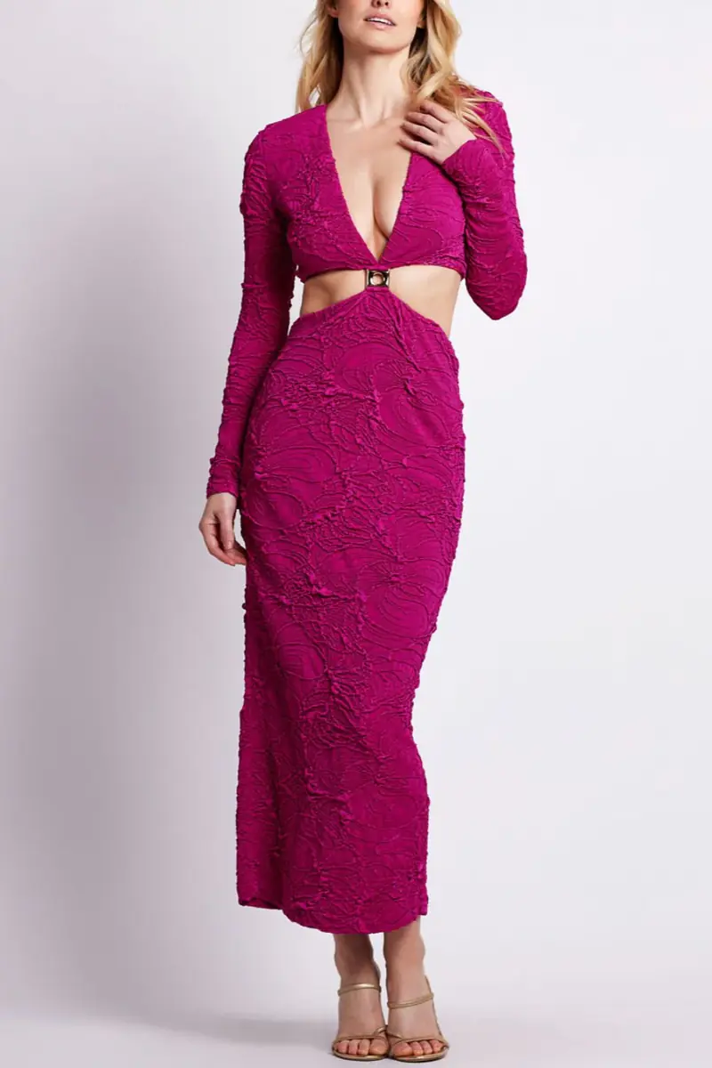 PatBo Jacquard Cut-Out Maxi Dress | Thumbnail 2 PatBo Jacquard Cut-Out Maxi Dress | Thumbnail 2