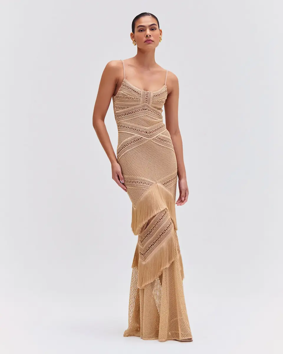 PatBo Sleeveless Fringe Maxi Dress (EXCLUSIVE) | Thumbnail 2