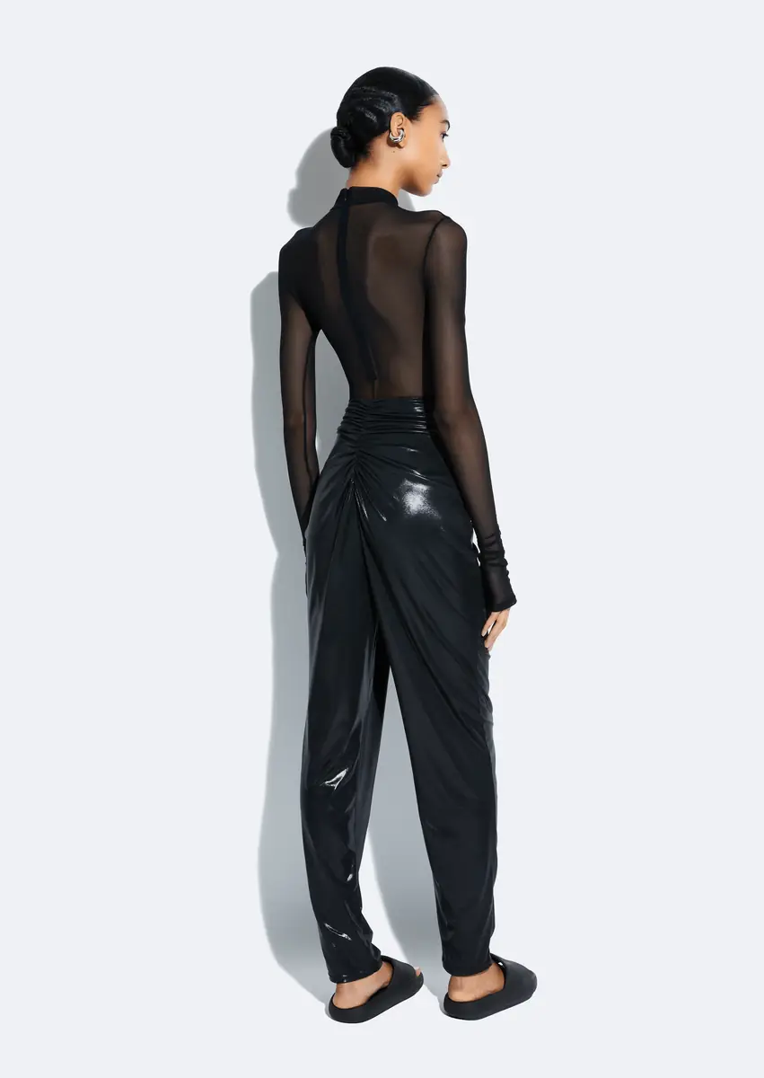 Lapointe Coated Jersey Draped Pant | Thumbnail 2 Lapointe Coated Jersey Draped Pant | Thumbnail 2