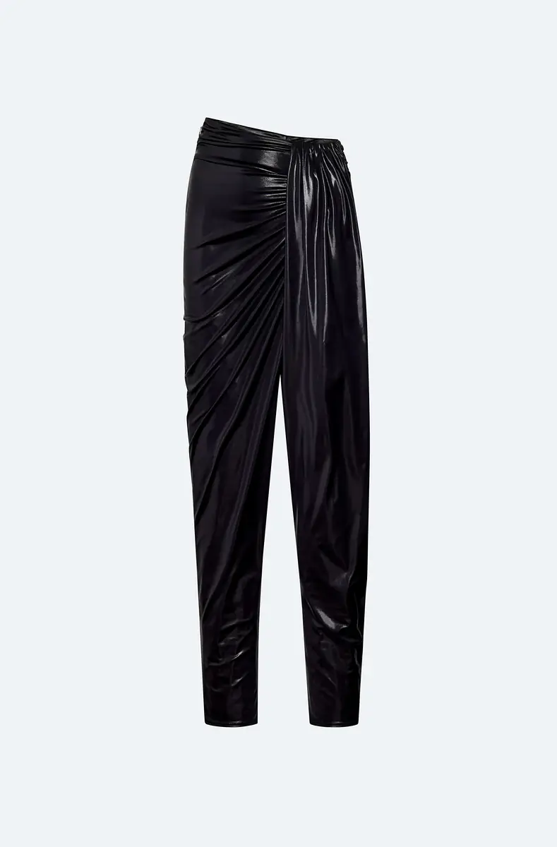 Lapointe Coated Jersey Draped Pant | Thumbnail 4 Lapointe Coated Jersey Draped Pant | Thumbnail 4