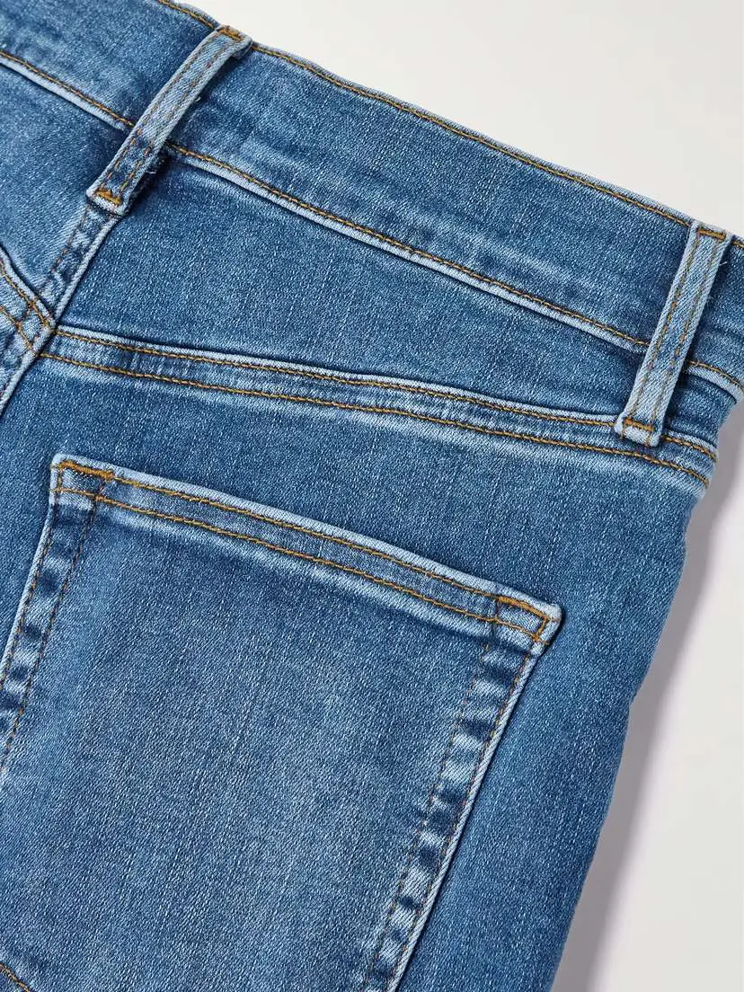 Frame Le Slim Palazzo Distressed High-rise Wide-leg Organic Jeans | Thumbnail 6
