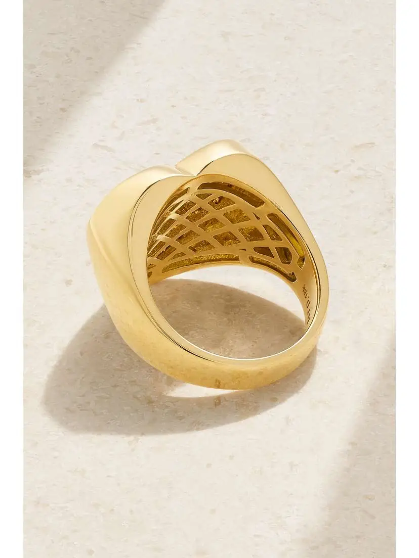 Established Heart 18-karat Gold Diamond Ring | Thumbnail 3