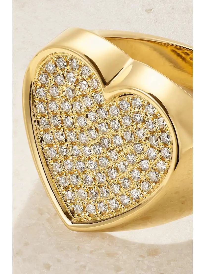 Established Heart 18-karat Gold Diamond Ring | Thumbnail 4