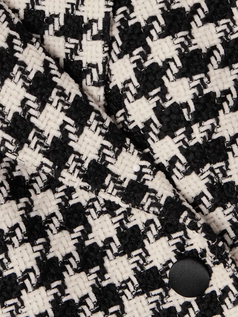 Dolce & Gabbana Double-breasted Houndstooth Wool And Cotton-blend Tweed Blazer | Thumbnail 4 Dolce & Gabbana Double-breasted Houndstooth Wool And Cotton-blend Tweed Blazer | Thumbnail 4
