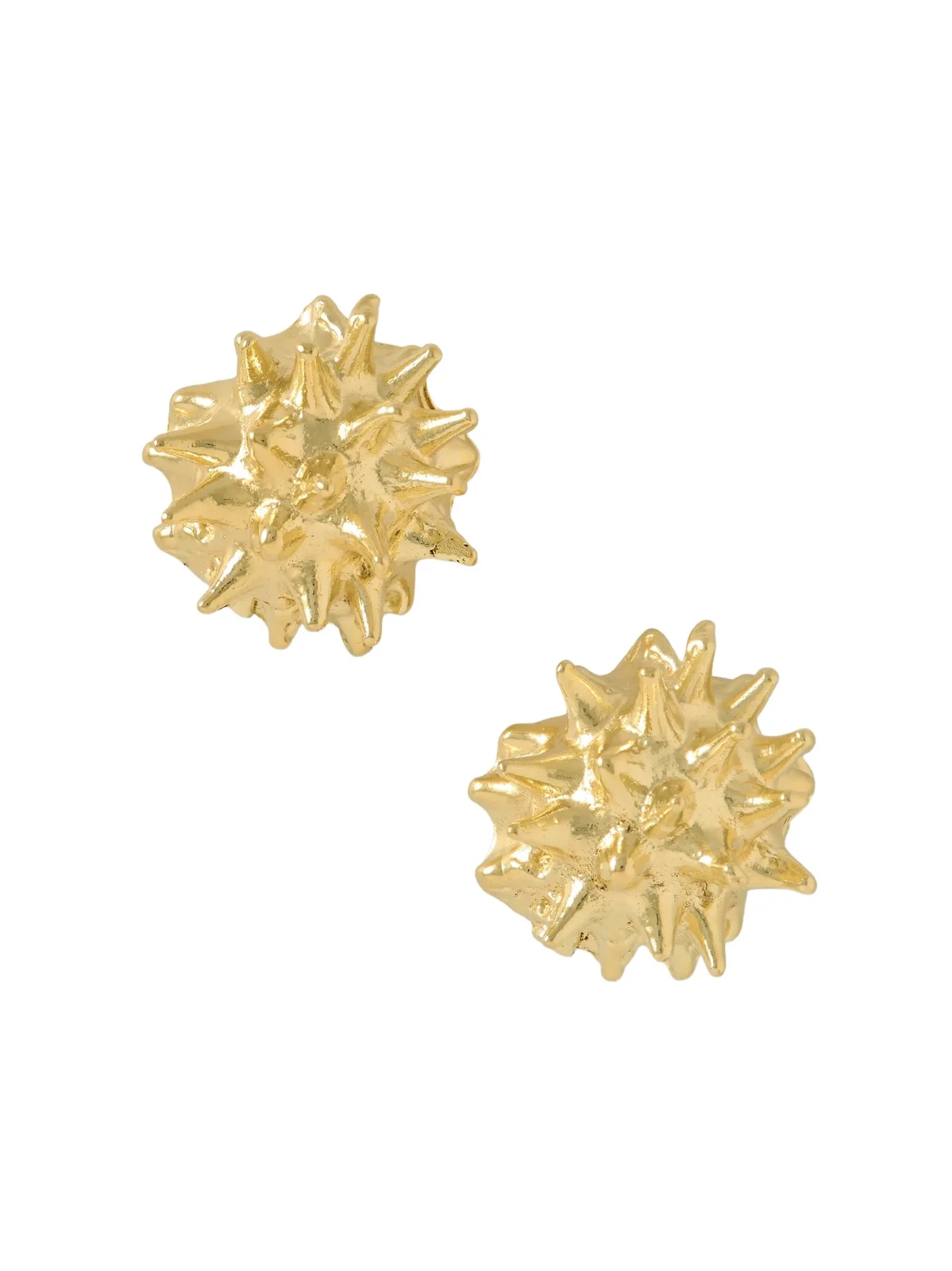 Sea Urchin Gold-plated Earrings