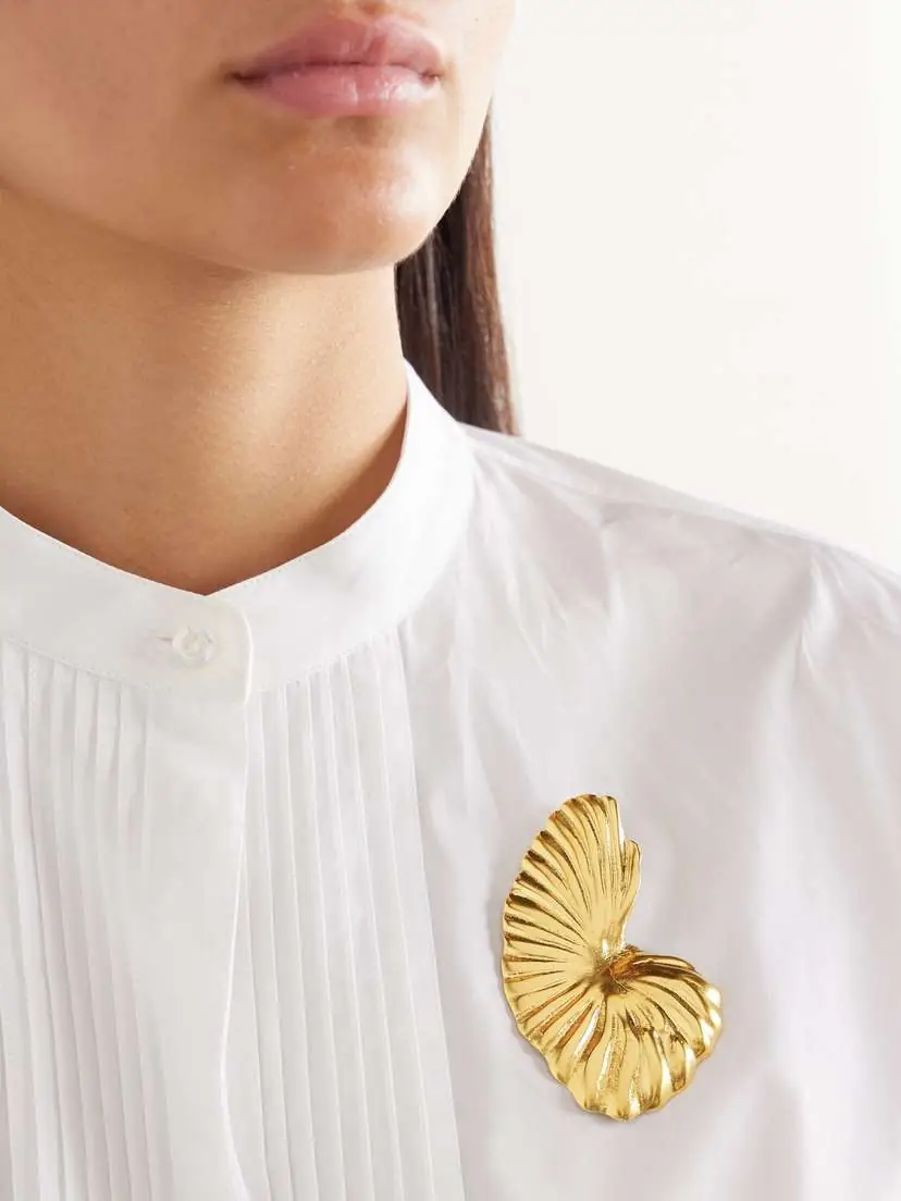 YSSO Birth Of Venus Gold-plated Brooch | Thumbnail 2 YSSO Birth Of Venus Gold-plated Brooch | Thumbnail 2