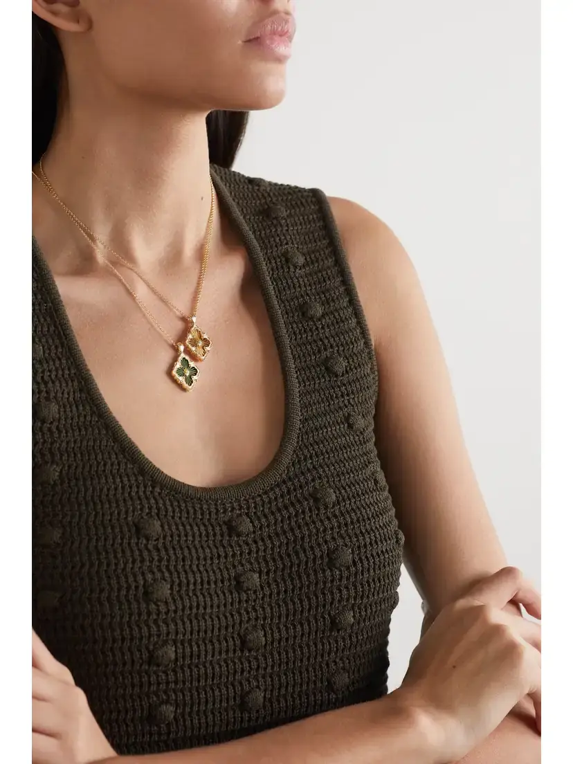 Buccellati Opera Tulle 18-karat Gold And Enamel Necklace | Thumbnail 5 Buccellati Opera Tulle 18-karat Gold And Enamel Necklace | Thumbnail 5